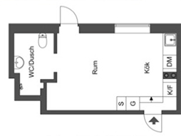 planritning lägenhet